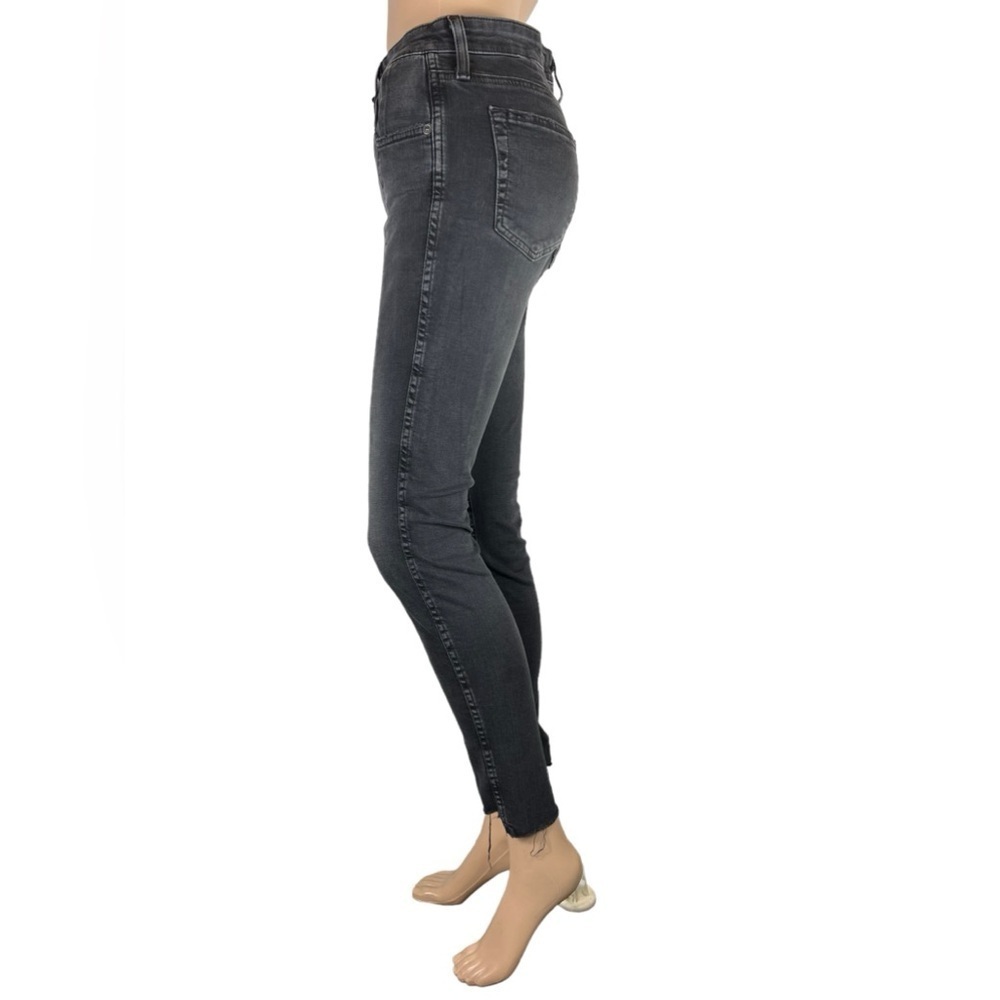 AG Adriano Goldschmied Womens Jeans Farrah ankle high rise skinny black size 28 - Picture 3 of 15